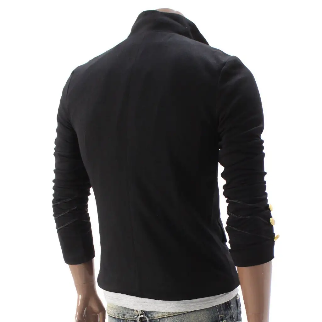Napoleon Hook Military Black Gothic Jacket - Steampunk Style